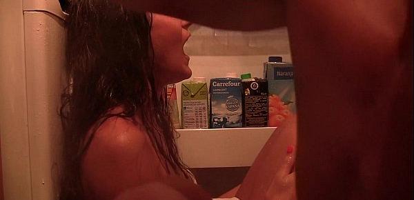  Steamy bathroom sex and explosive girlfriend orgasm scene 3